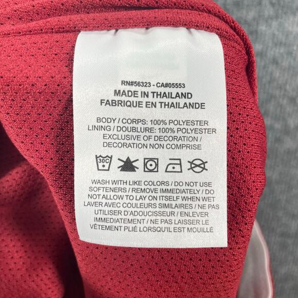 Nike Dri-Fit On Field Oklahoma OU Track Pants Men's M Red/White Zip Leg/Pocket - Picture 8 of 13